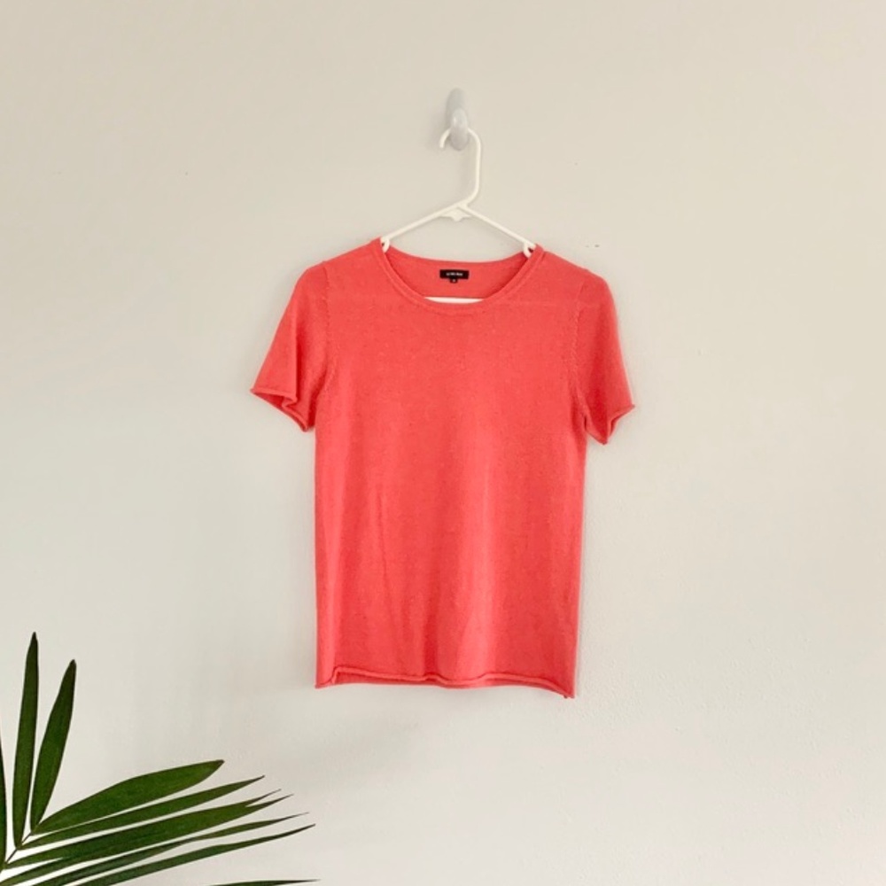 Pink Cashmere/wool blend t-shirt